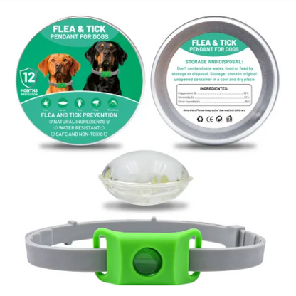 Capsule Huiles Essentielles Anti-Puces & Anti-Tiques pour Collier Chien & Chat – Protection Naturelle