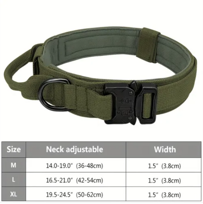 Collier Tactique Robuste pour Chien - Idéal Entraînement & Usage Militaire