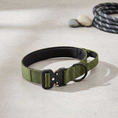 Collier Tactique Robuste pour Chien - Idéal Entraînement & Usage Militaire